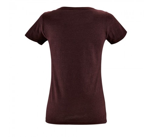 Футболка женская Regent Fit Women, бордовый меланж