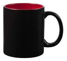 Кружка-хамелеон On Display, матовая, черная с красным