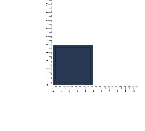 Лейбл из ПВХ Dzeta, L, темно-синий