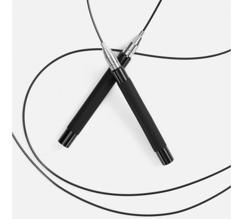 Скоростная скакалка Profi Comfi, черная