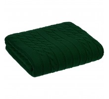 Плед Tressa, темно-зеленый