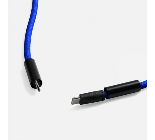 Кабель-ланьярд energyFlex Power Delivery 60 Вт, темно-синий