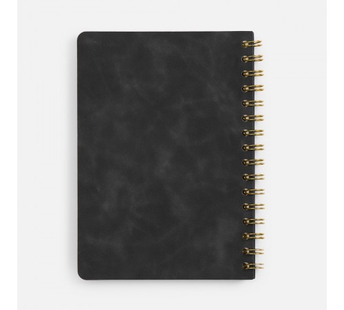 Ежедневник Spiral, недатированный, черный