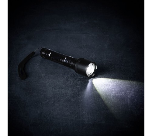 Фонарь аккумуляторный с фокусировкой луча FarSee, черный