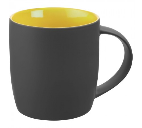 Кружка Surprise Touch с покрытием софт-тач, желтая