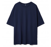 Футболка унисекс оверсайз Crosstown, темно-синяя