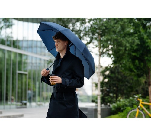 Зонт складной Ribbo, темно-синий