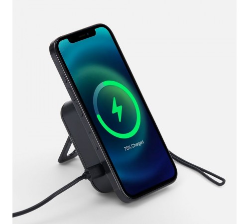 Набор для ухода за гаджетами с беспроводной зарядкой Rules, черный