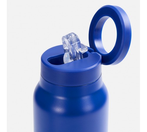 Термобутылка Magnus с магнитным держателем для телефона, синяя