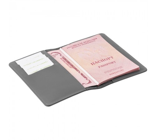 Обложка для паспорта Alaska, серая