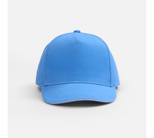 Бейсболка Classic 2.0, синяя с белым кантом