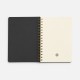 Ежедневник Spiral, недатированный, черный