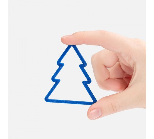 Подвеска «Елочка», 3D-печать, синяя