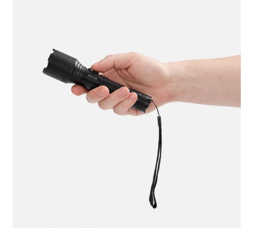 Фонарь аккумуляторный с фокусировкой луча FarSee, черный