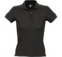 Рубашка поло женская People 210, черная