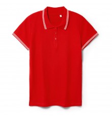 Рубашка поло женская Virma Stripes Lady, красная