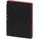 Ежедневник Flexpen Black, недатированный, черный с красным