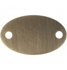 Шильдик металлический Alfa Oval, бронзовый