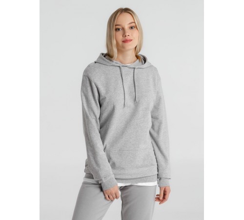 Толстовка с капюшоном унисекс Hoodie, серый меланж