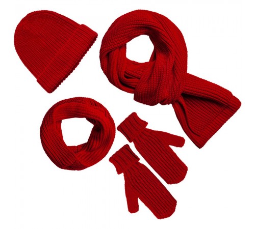 Варежки Nordkyn, глубокий красный