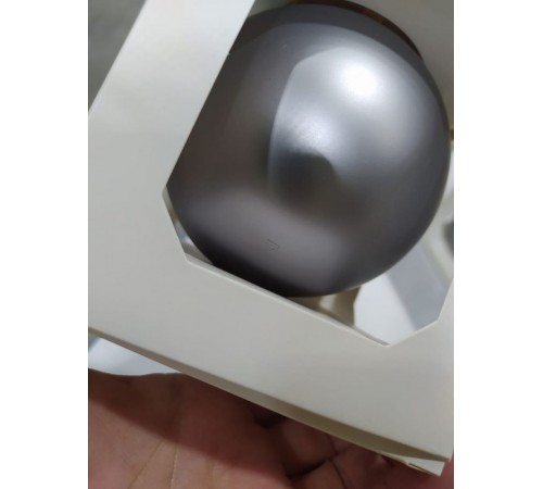 Оформительский шар Finery, 10 см, матовый серебристый