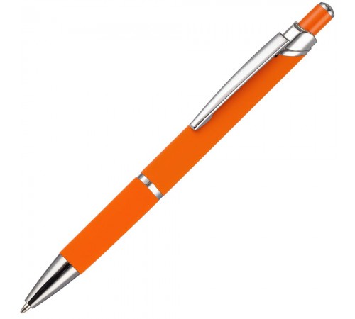 Ручка шариковая Chromos Soft Touch, оранжевая