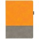 Ежедневник Horizon, недатированный, серый с оранжевым