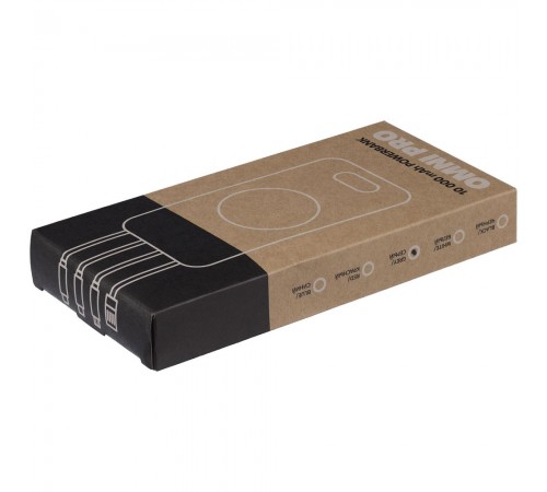 Внешний аккумулятор Omni Pro 10000 мАч, серый