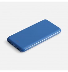 Аккумулятор с беспроводной зарядкой All Day Wireless 10000 мАч, синий