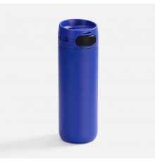 Термостакан X1 с цветной кнопкой, синий с черным