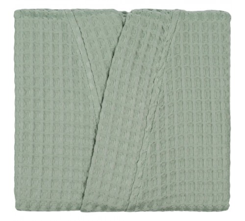 Халат вафельный женский Boho Kimono, зеленая мята