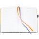 Ежедневник Horizon, недатированный, серый с оранжевым