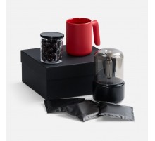 Набор «Микроклимат», черный с красным