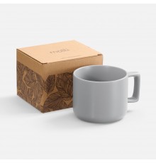 Чашка Jumbo в коробке матовая, светло-серая