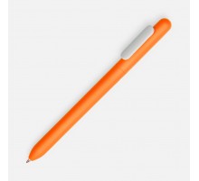 Ручка шариковая Swiper Soft Touch, неоново-оранжевая с белым