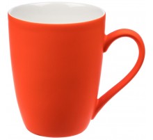 Кружка Good Morning с покрытием софт-тач, ver.2, оранжевая