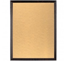 Плакетка Plaque, большая, венге с золотистой пластиной