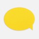 Наклейка тканевая Lunga Bubble, M, желтая