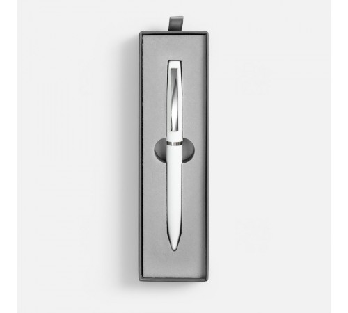 Ручка шариковая Bolt Soft Touch в футляре, белая
