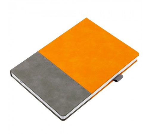 Ежедневник Horizon, недатированный, серый с оранжевым