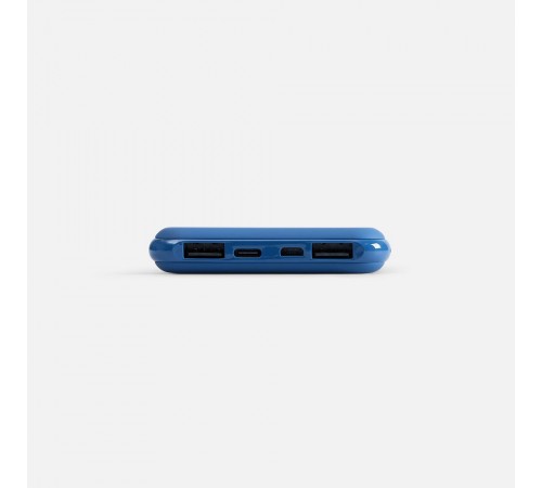 Аккумулятор с беспроводной зарядкой All Day Wireless 10000 мАч, синий Аккумулятор с беспроводной зарядкой All Day Wireless 10000 мАч, синий