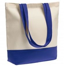 Холщовая сумка Shopaholic, ярко-синяя