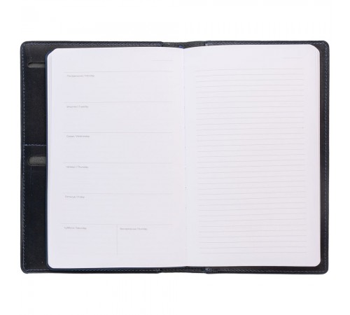 Еженедельник-портфолио Remini, недатированный, темно-синий