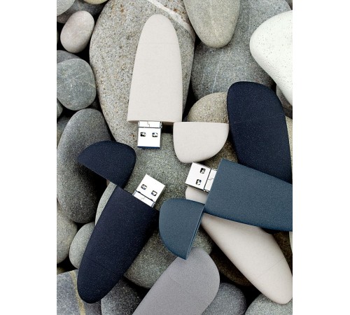 Флешка Pebble Universal, USB 3.0, серая, 64 Гб