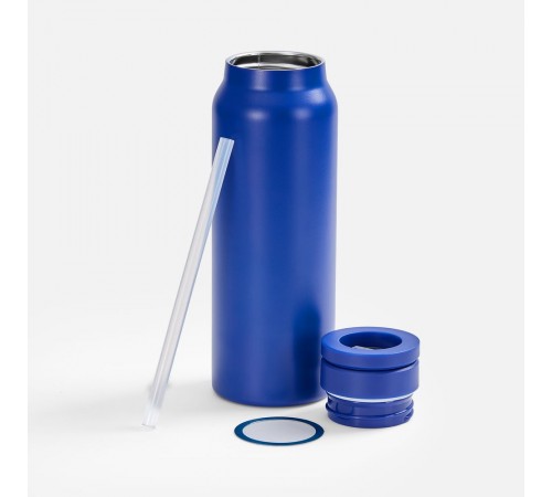 Термобутылка Magnus с магнитным держателем для телефона, синяя