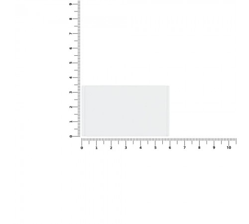 Лейбл из ПВХ Dzeta, M, белый