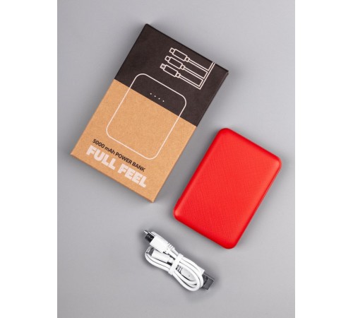 Внешний аккумулятор Uniscend Full Feel Type-C 5000 мАч, красный