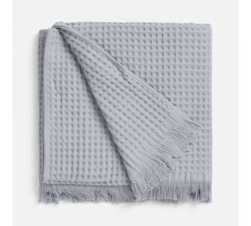 Плед вафельный Elenglect, светло-серый