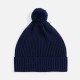 Шапка Catch Match с помпоном, темно-синяя