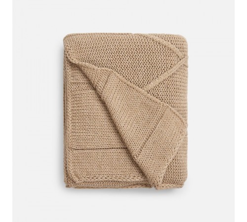 Плед Curve Verve, бежевый меланж